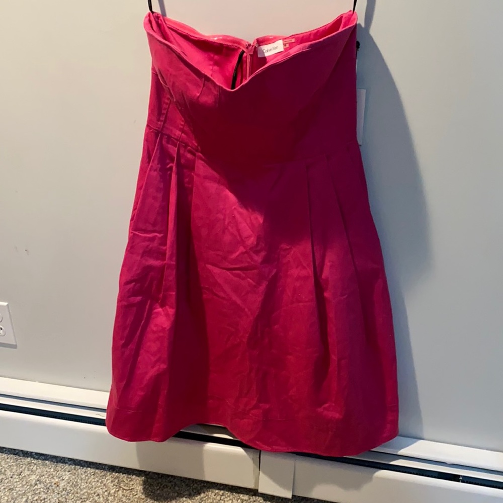 Calvin Klein strapless dress